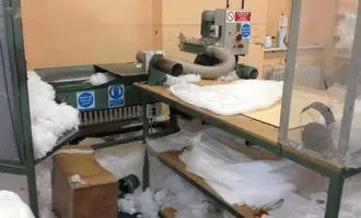 Cushion manufacturing workspace